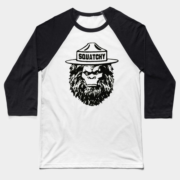 the bigfoot ranger squatchy Baseball T-Shirt by BerrymanShop